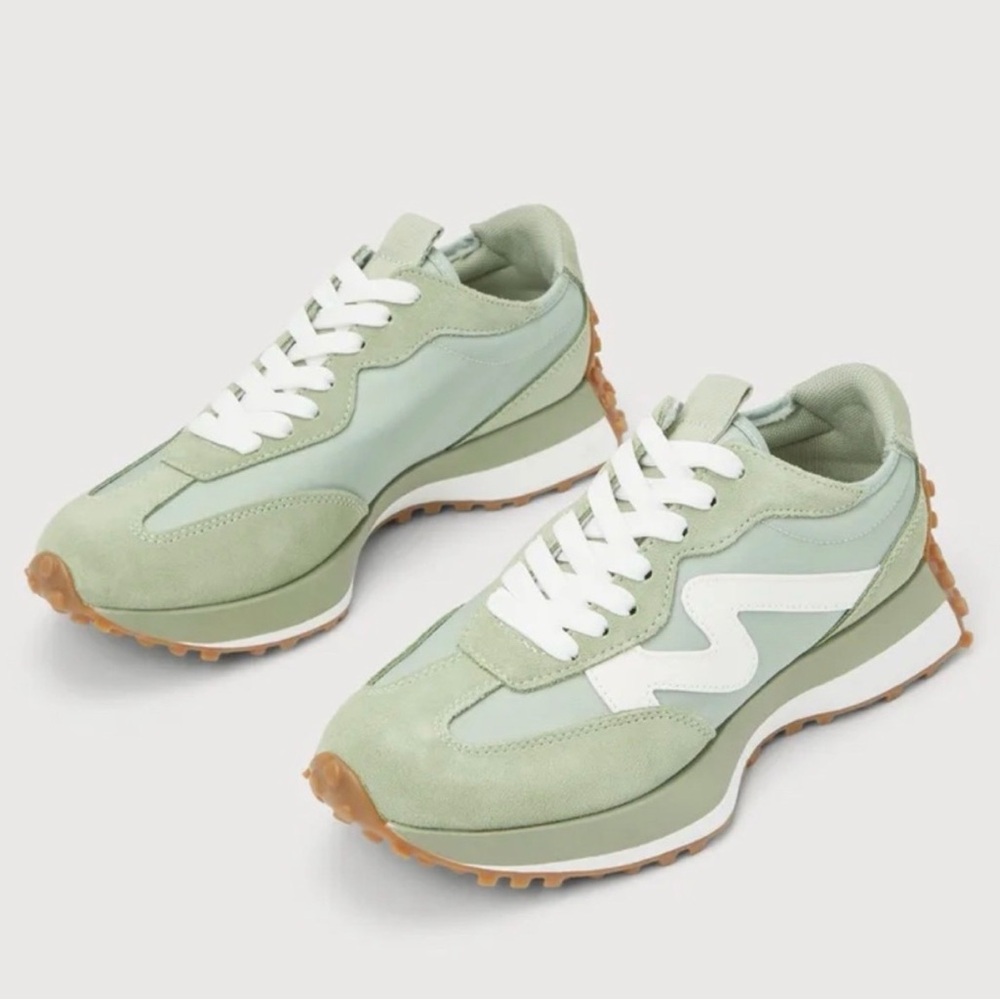 Steve Madden Mint and White Sneakers